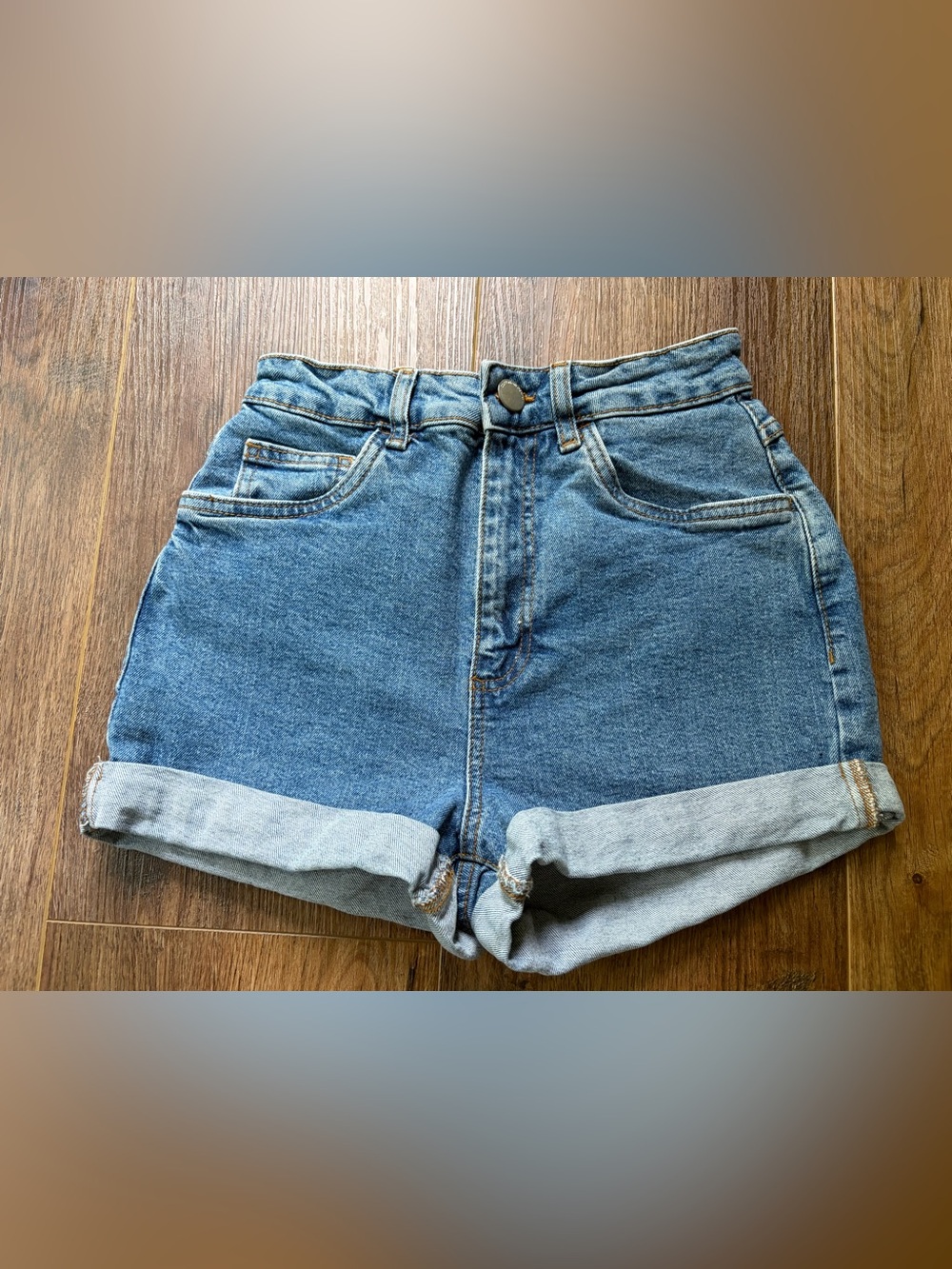 Cotton On High-Rise Denim Shorts